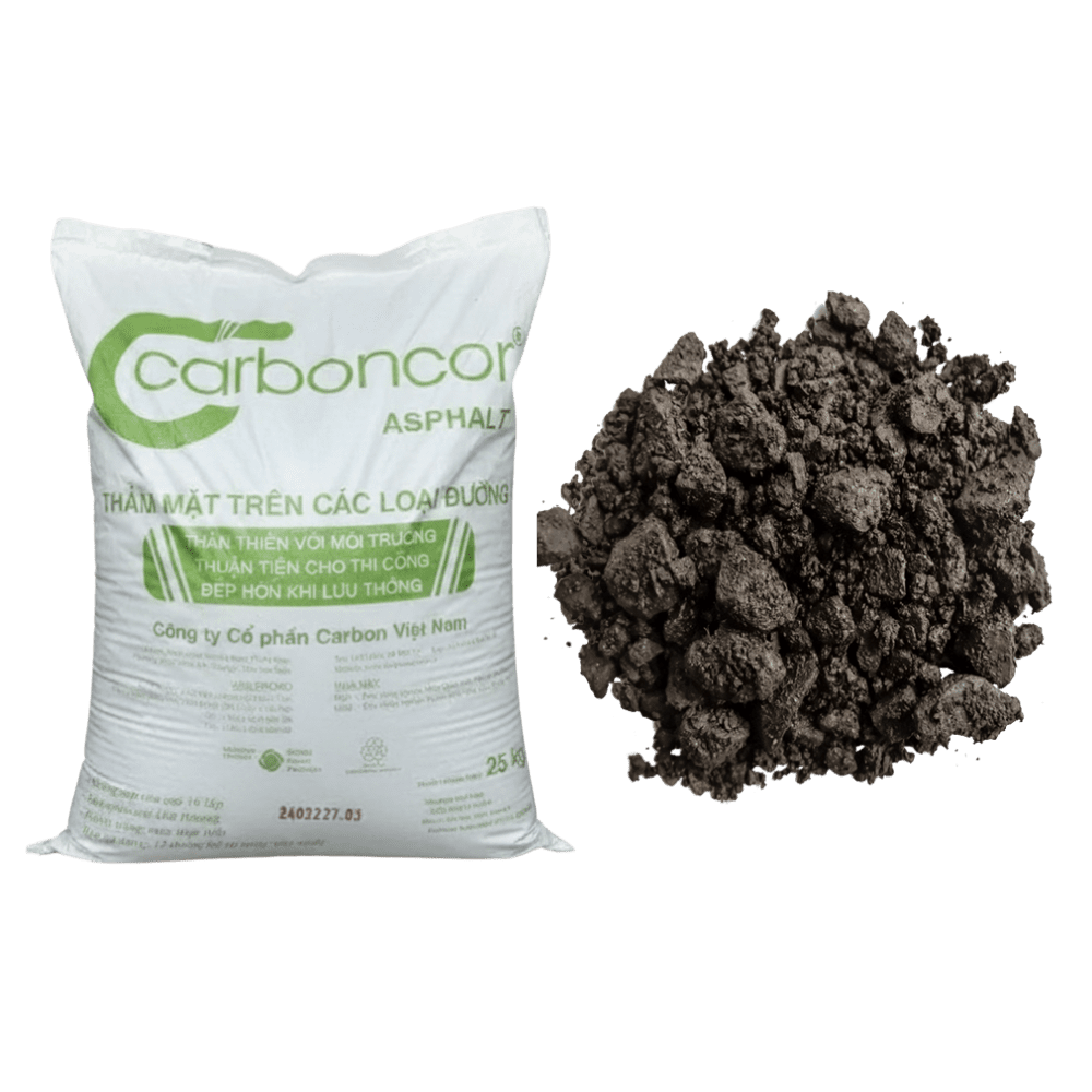 Bê tông nhựa nguội Carboncor Asphalt CA 19 (Bao 25kg / Tấn): Dòng hạt thô làm móng chịu tải trọng siêu nặng
